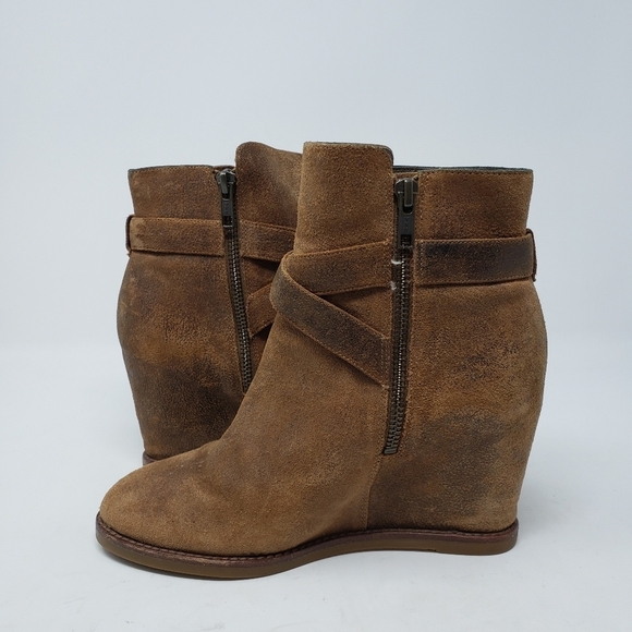 Johnston & Murphy New Brynn Wedge Ankle Boots Leather size 7 - Picture 5 of 9